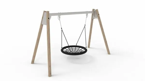 Robinia/stålgynge m. fuglerede
