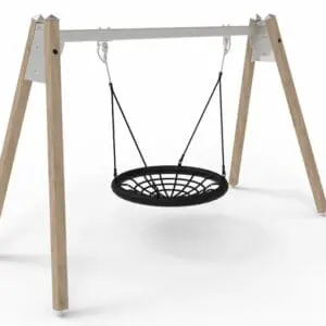 Lærk/stålgynge med fuglerede