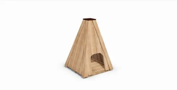 Tipi 4 sidet 1,2x1,2; h: 1,8 firkantet