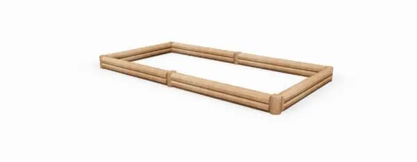 Robinia sandkasse type 1: 2 meter stykker h:28 cm