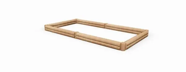 Robinia sandkasse type 2: 2 meter stykker h:26 cm