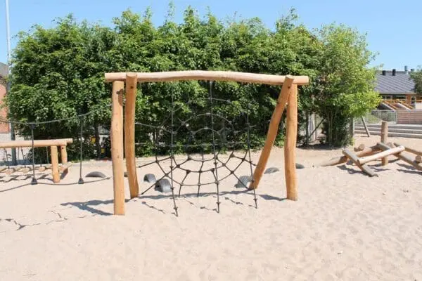 Robinia galge m/ skrå net&knudet - Billede 3