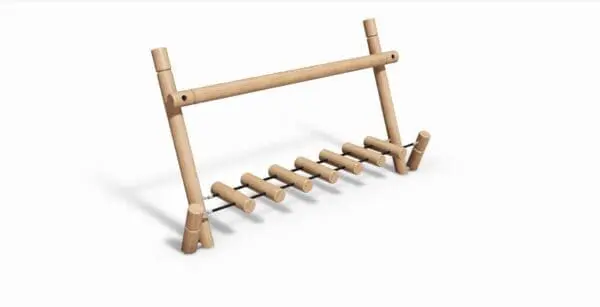 Balansgång med stubbar