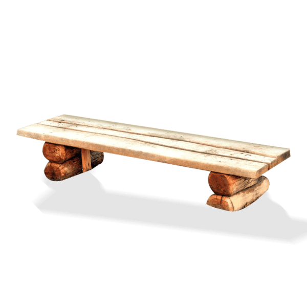 træstammebænk