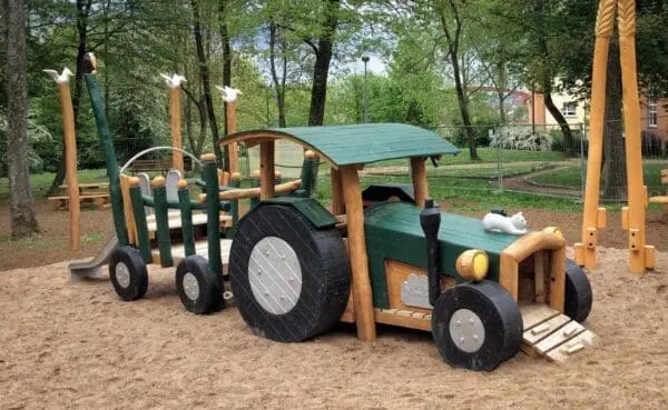 traktor med anhænger - Billede 2