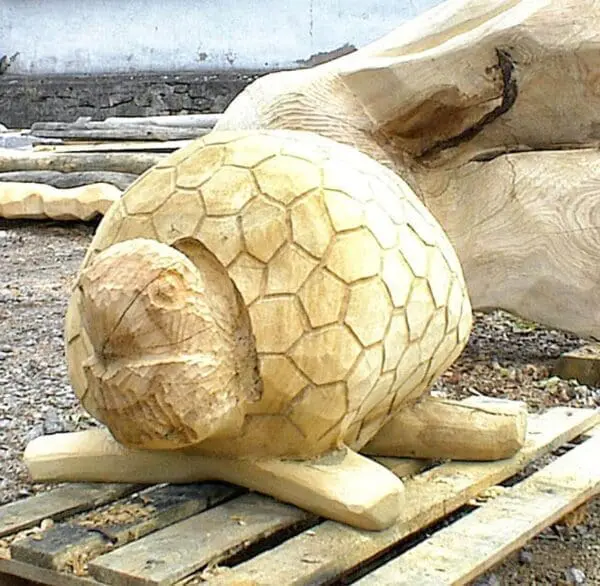 skildpaddeskulptur - Billede 2