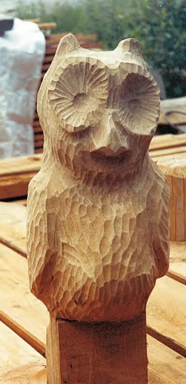 dyreskulptur ugle eller ørn - Billede 2