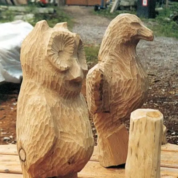 dyreskulptur ugle eller ørn - Billede 3