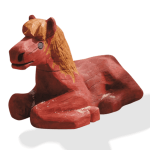liggende hest
