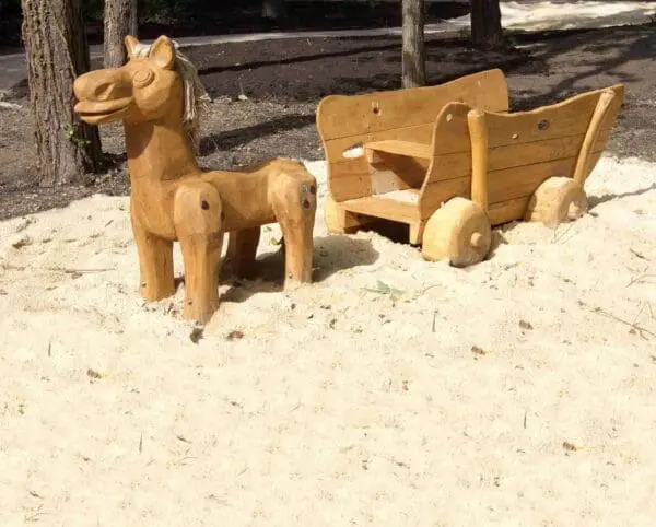 lille hest med hestevogn - Image 2