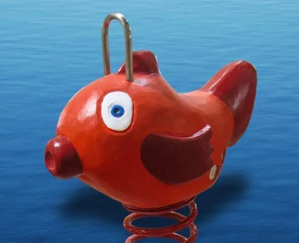 vippedyret den røde fisk - Billede 2