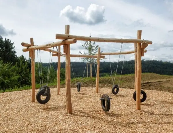 sekspersoners gynge h2,5m - Billede 2