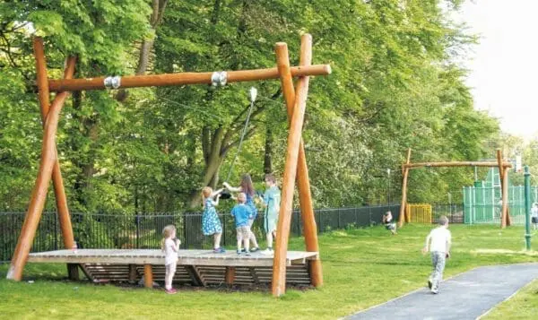dobbelt kabelbane l20 m (med rampe) - Billede 2