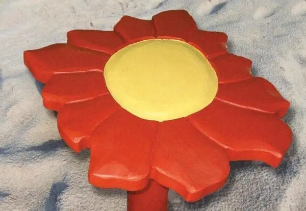 bagebordet blomsten (rød) - Image 2