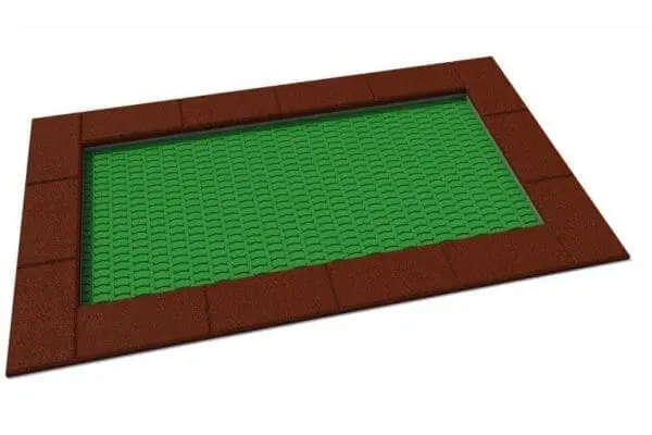 Rektangulær trampolin 150 x 250
