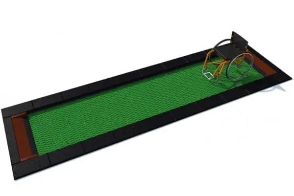Ekstra stor rektangulær trampolin 150 x 500