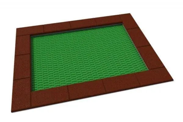 Rektangulær trampolin 175 x 225