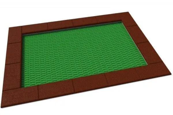 Rektangulær trampolin 175 x 250