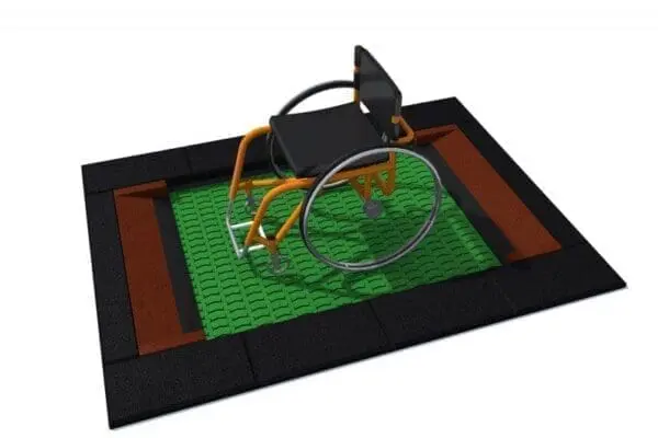 Lille rektangulær trampolin 150 x 200