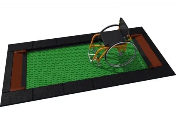 Mellem rektangulær trampolin 150 x 250