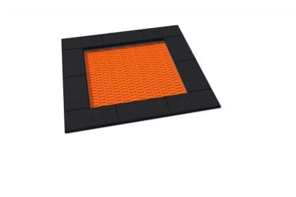 Kvadratisk trampolin 150 x 150