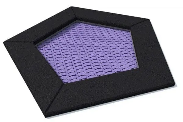 Femkantet trampolin