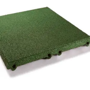 Gummiflise Grøn Faldhøjde 1,5m 50x50x4,5cm - Pris M2