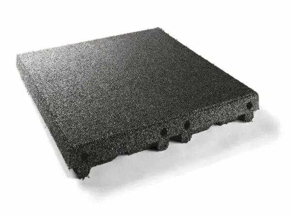 Gummiflise Grå Faldhøjde 2,4m 50x50x8cm - Pris M2