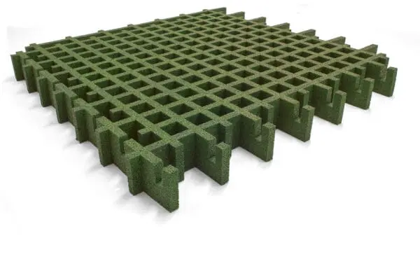 Græsmåtte Grøn Faldhøjde 3m100x100x10cm