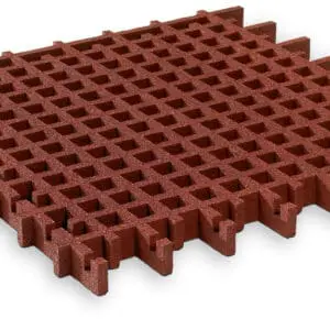 Græsmåtte Rød Faldhøjde 1,5m 100x100x4,5cm
