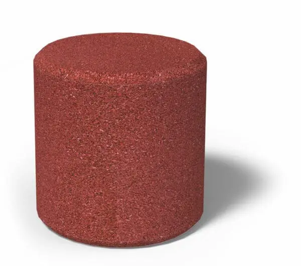 Gummicylinder Rød Ø45cm, H45cm
