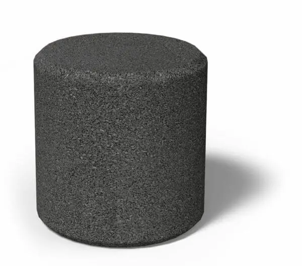 Gummicylinder Grå Ø45cm, H45cm