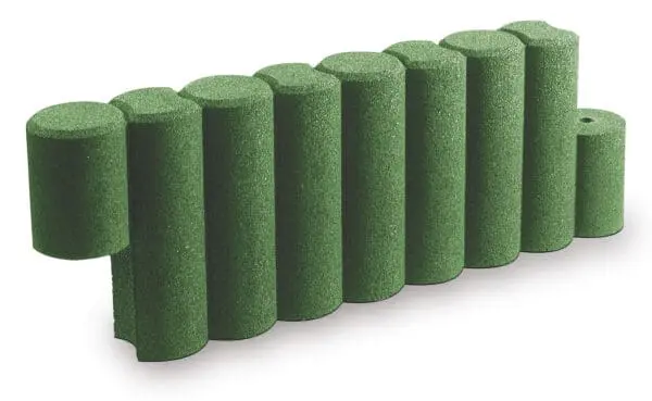 Gummikant palisadelook Grøn Ø15cm, L115cm, H40cm