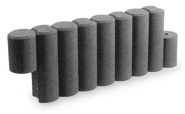 Gummikant palisadelook Grå Ø15cm, L115cm, H40cm