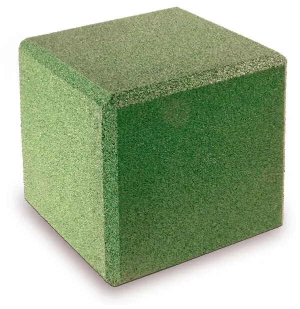 Gummikube Grøn 40x40x40cm