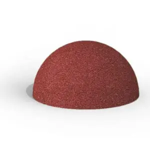 Halv Gummikugle Rød Ø50cm