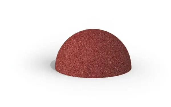 Halv Gummikugle Rød Ø50cm