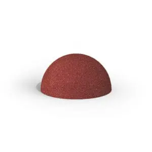 Halv Gummikugle Rød Ø75cm