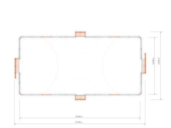 Fodboldbane  4a (25x12m) - Billede 4