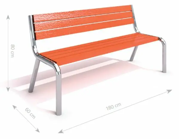 Stål Bænk 12 - Image 4