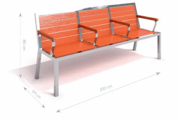 stål bænk 20 - Image 4