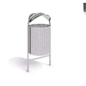 Affaldsspand i rustfrit stål 06