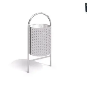 Affaldsspand i rustfrit stål 07