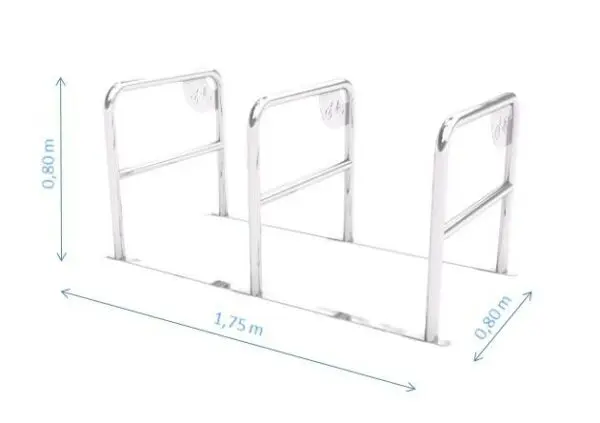 Cykelstativ i rustfrit stål 05 - Image 2