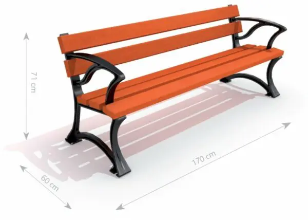 Støbejernsbænk 01 - Image 3
