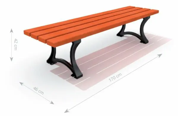Støbejernsbænk 05 - Image 3