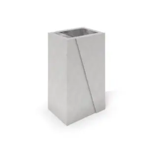 DECO hvid beton skraldespand 01