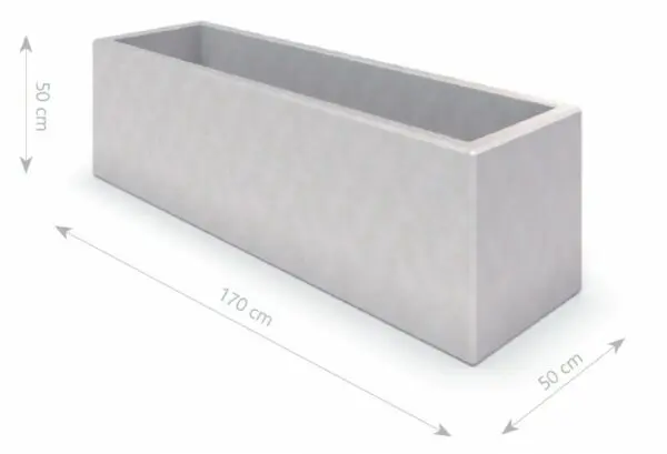 DECO hvid betonkasse 04 - Billede 2
