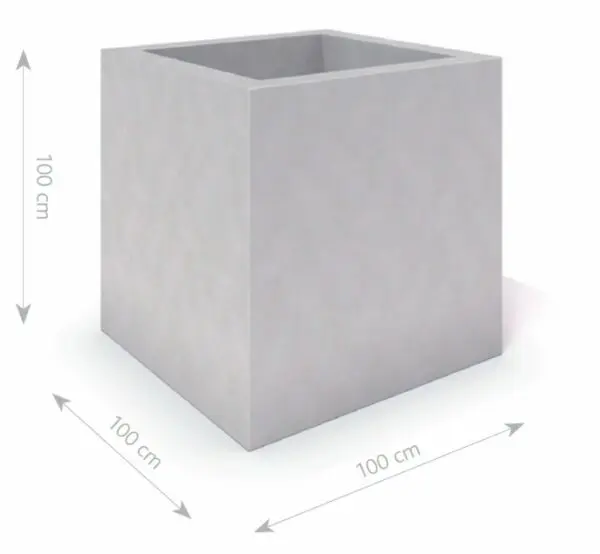 DECO hvid betonkasse 05 - Billede 2