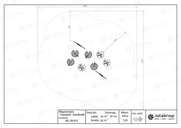 Kombineret vandrestav - 4 siv, 3 åkander, 2 fugle - Billede 5